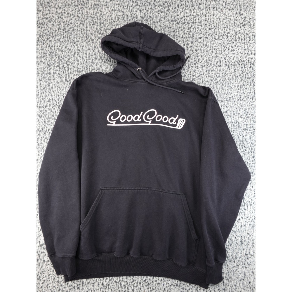 Good Good Golf Hoodie Mens 2XL Black‎ Good Graphic Pullover Sweatshirt 9243